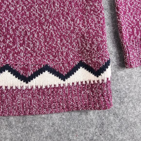 Fair Isle Knit Ski Sweater Old Navy Women Plus Size XXL Pullover Purple Multi - Picture 4 of 12